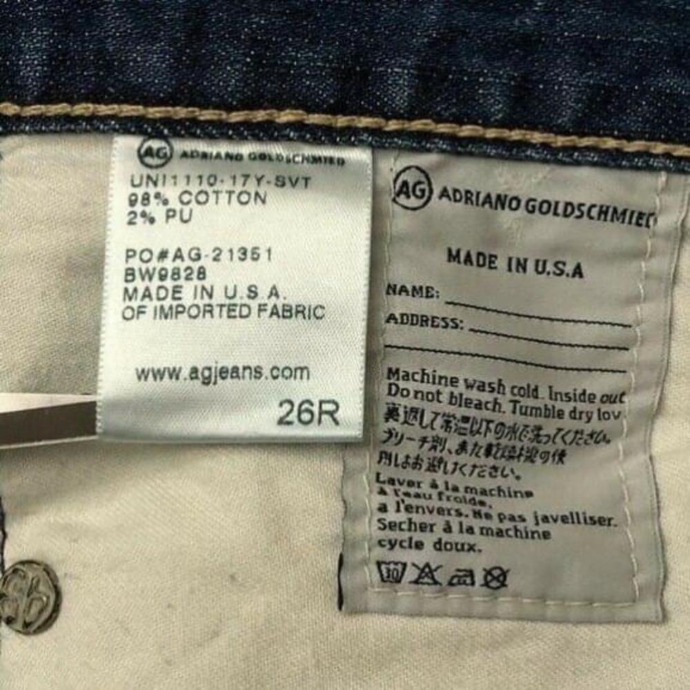 AG Adriano Goldschmied The Stilt Cigarette Leg Skinny Distressed Jean Size 26 - Picture 6 of 10